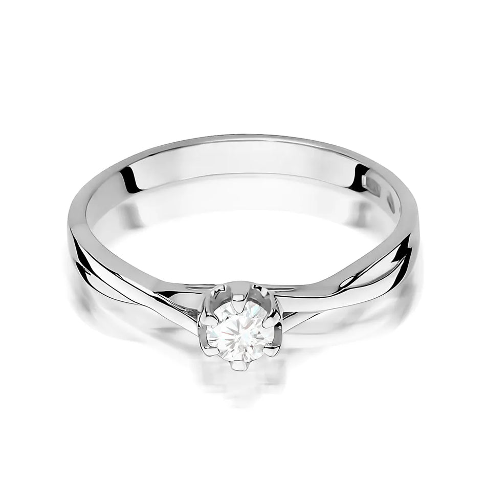Goldring mit 0,20 ct Diamant