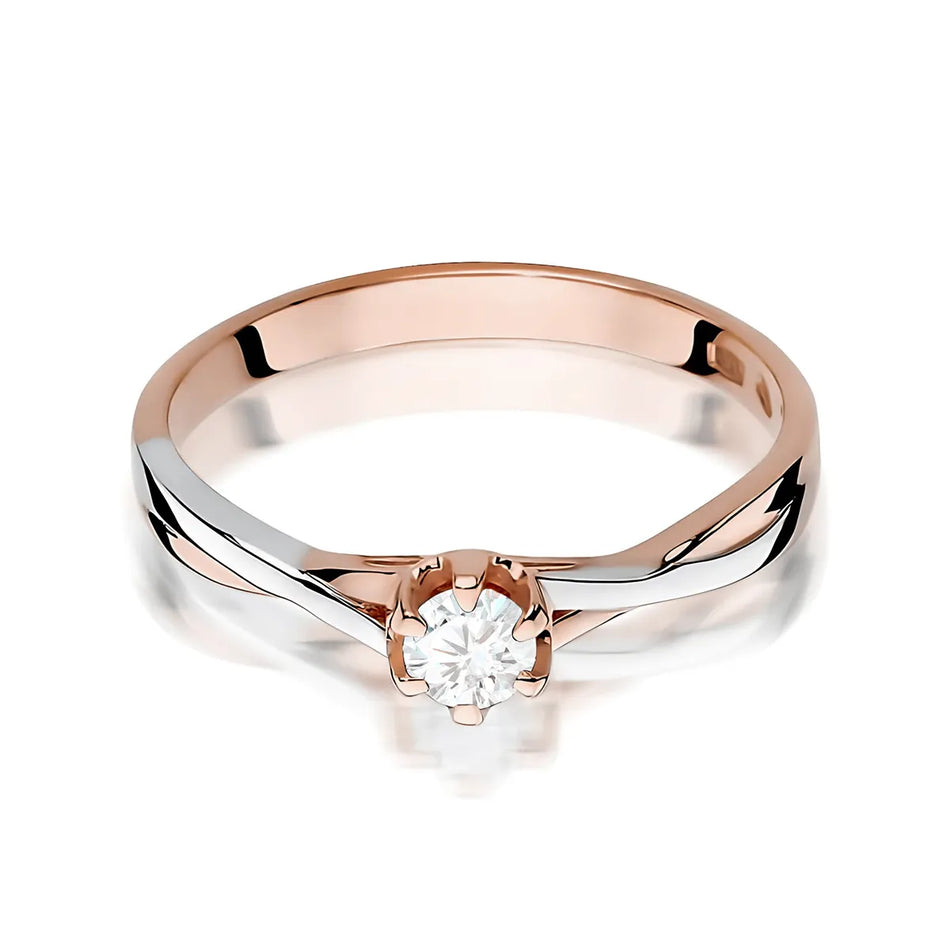 Gold Ring with 0.20ct Diamond