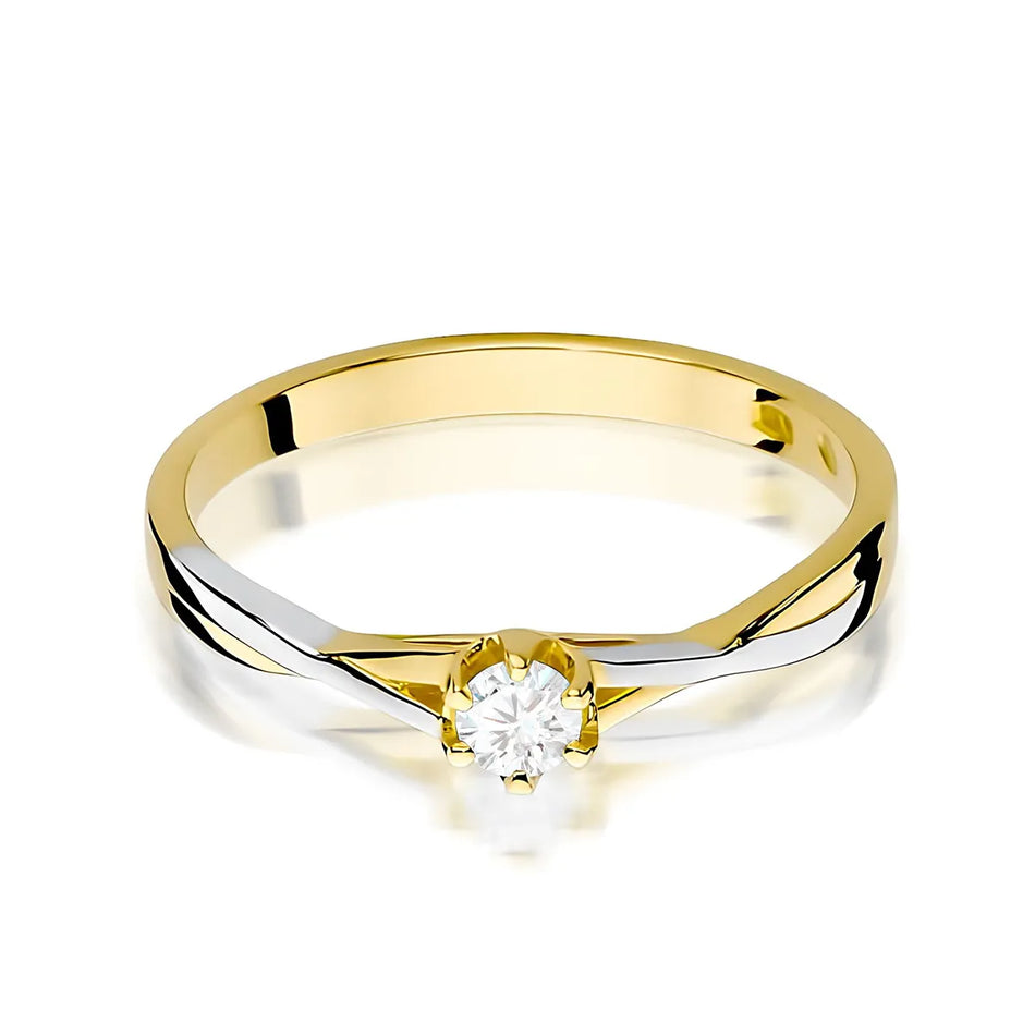 Gold Ring with 0.12ct Diamond