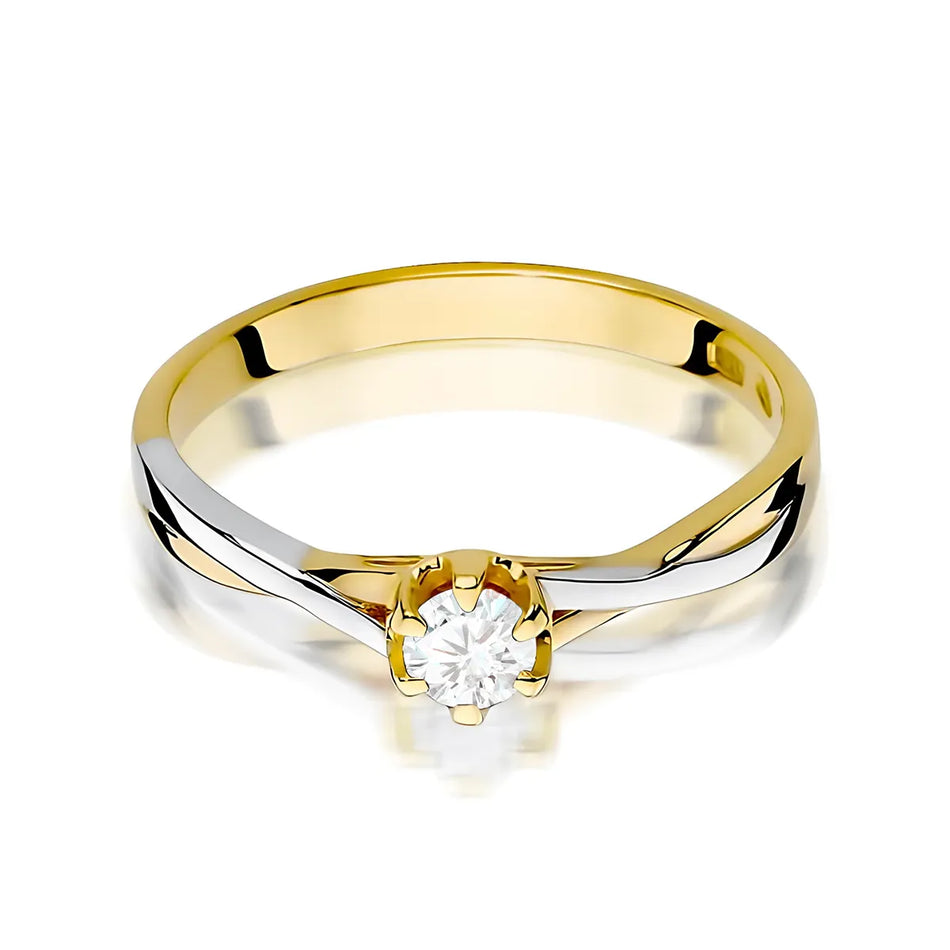 Gold Ring with 0.20ct Diamond
