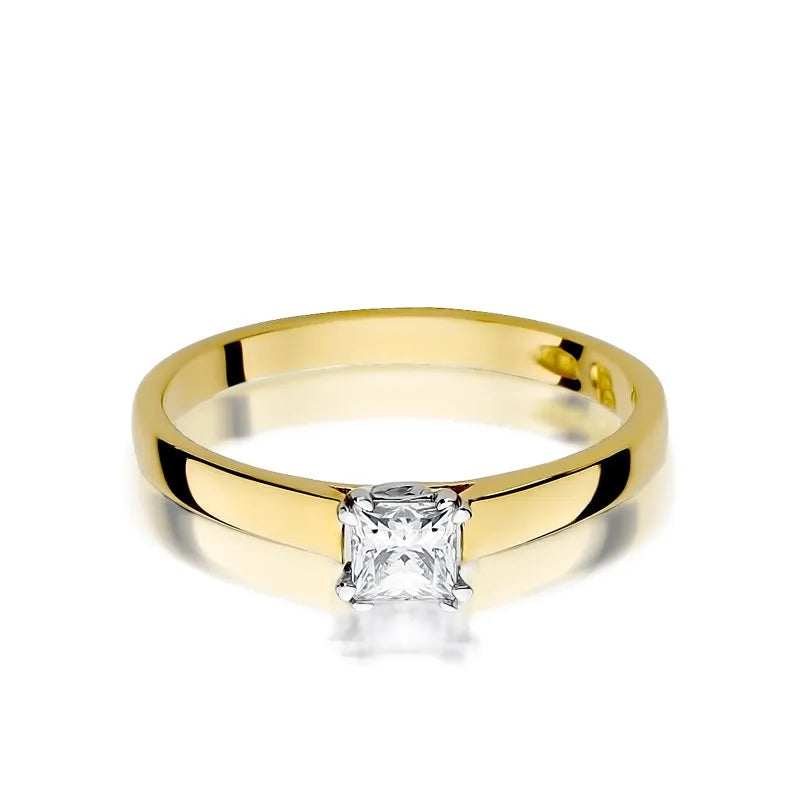 Goldring mit 0,30 ct Diamant