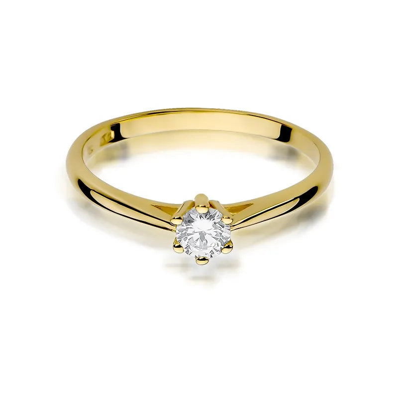 Gold Ring with 0.15ct Diamond