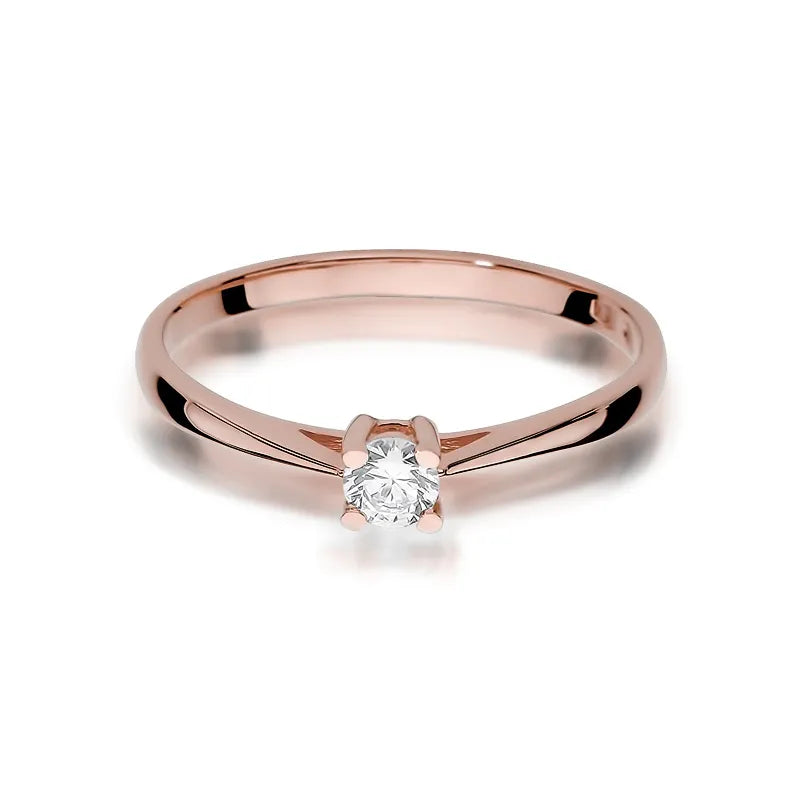 Gold Ring with 0.15ct Diamond