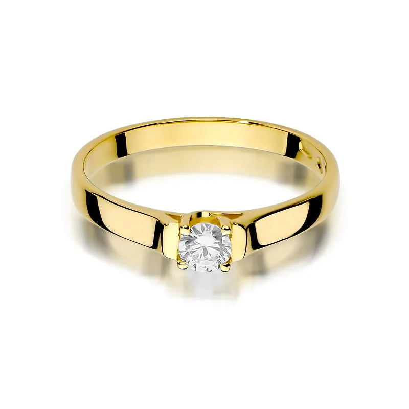 Gold Ring with 0.18ct Diamond
