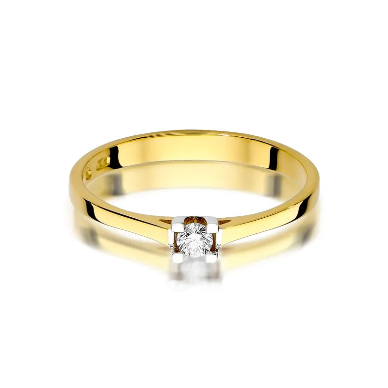 Gold Ring with 0.09ct Diamond