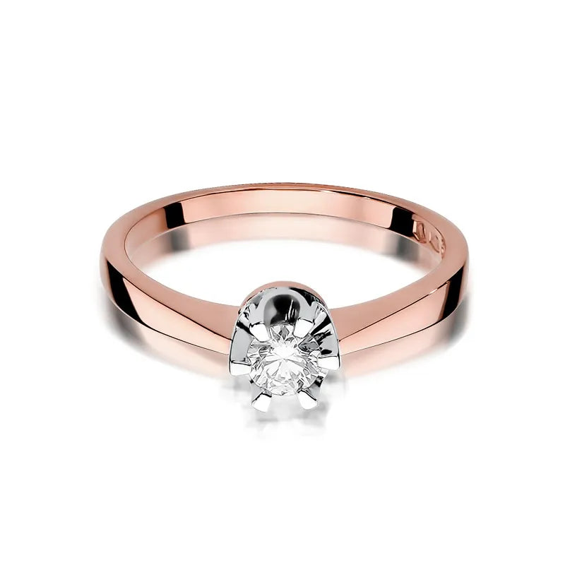 Goldring mit 0,25 ct Diamant