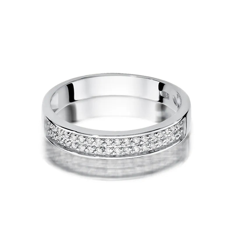 Goldring mit 0,18 ct Diamanten
