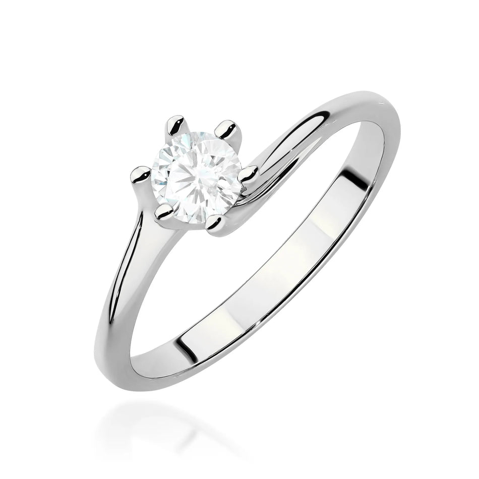 Goldring mit 0,50 ct Labor-Diamant