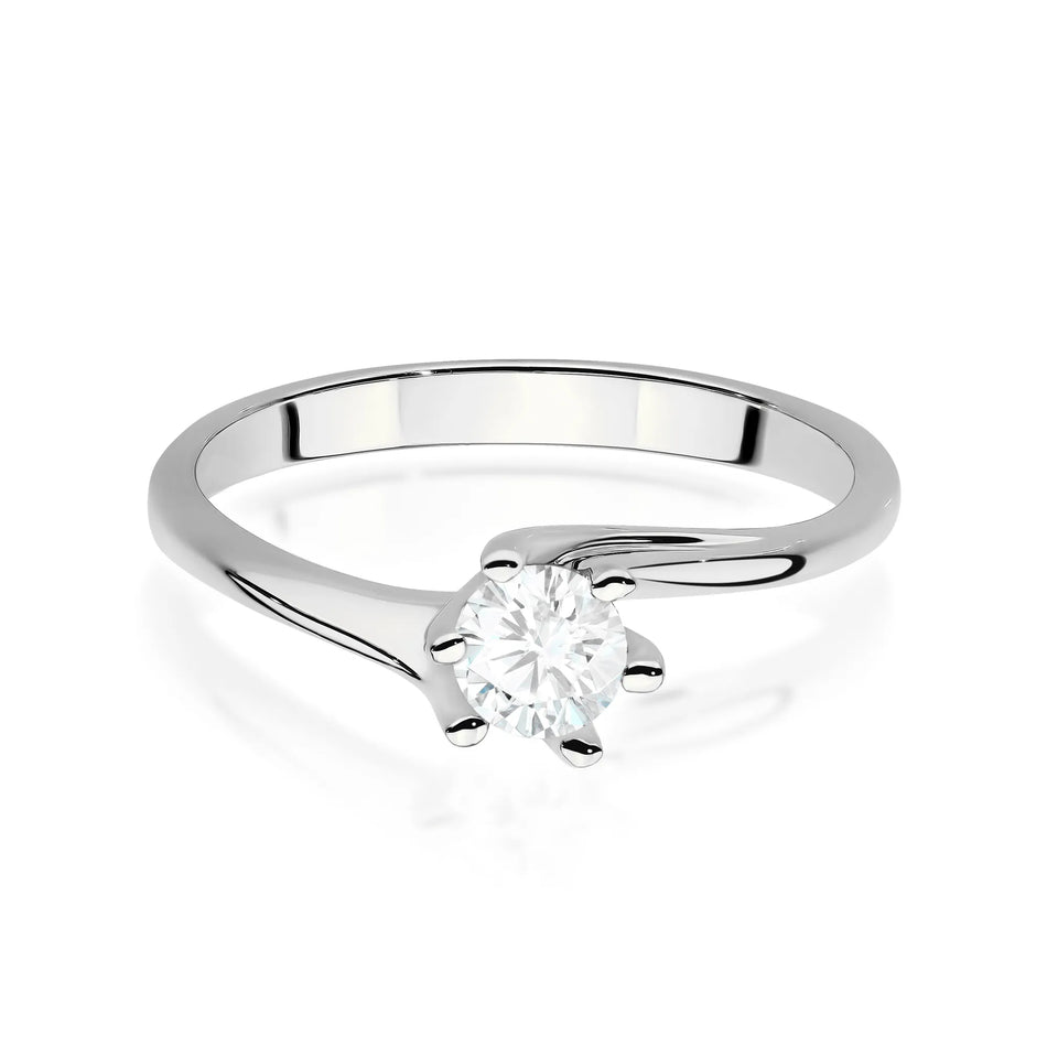 Goldring mit 0,50 ct Labor-Diamant