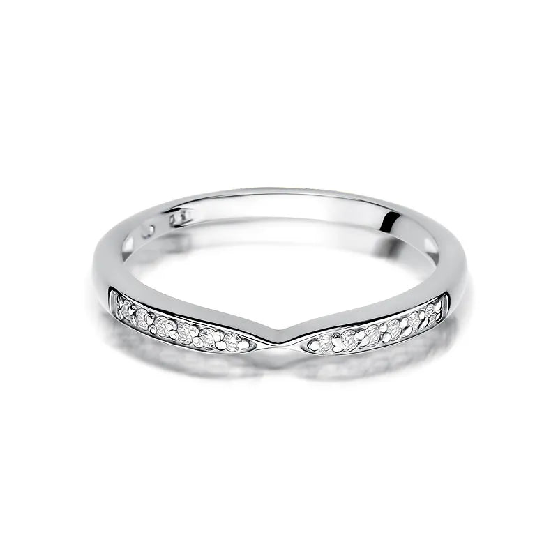 Goldring mit 0,096 ct Diamanten