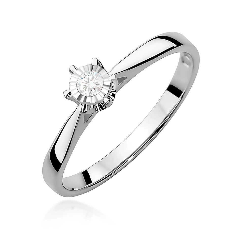 Goldring mit 0,05 ct Diamant