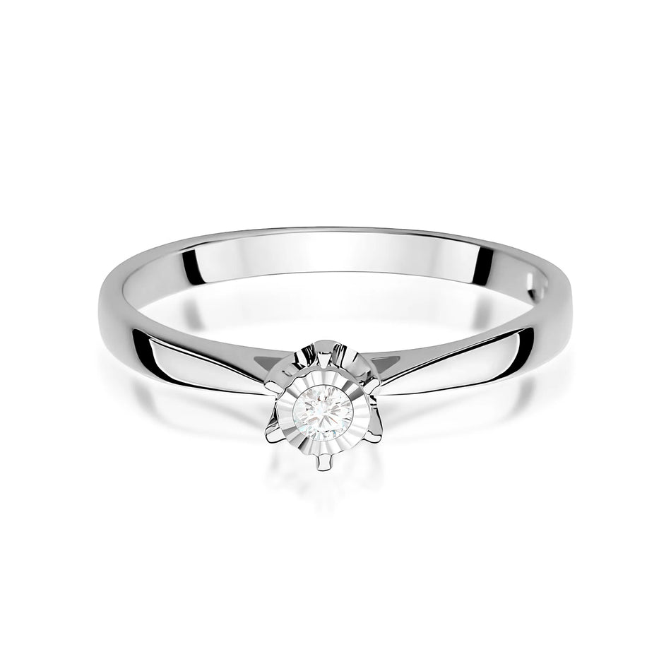 Goldring mit 0,05 ct Diamant