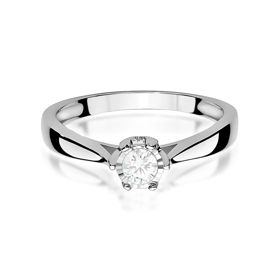 Goldring mit 0,20 ct Labor-Diamant