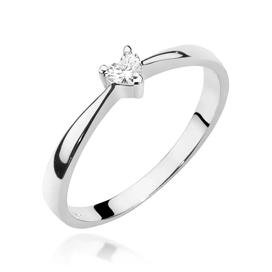 Goldring mit 0,10 ct Diamant
