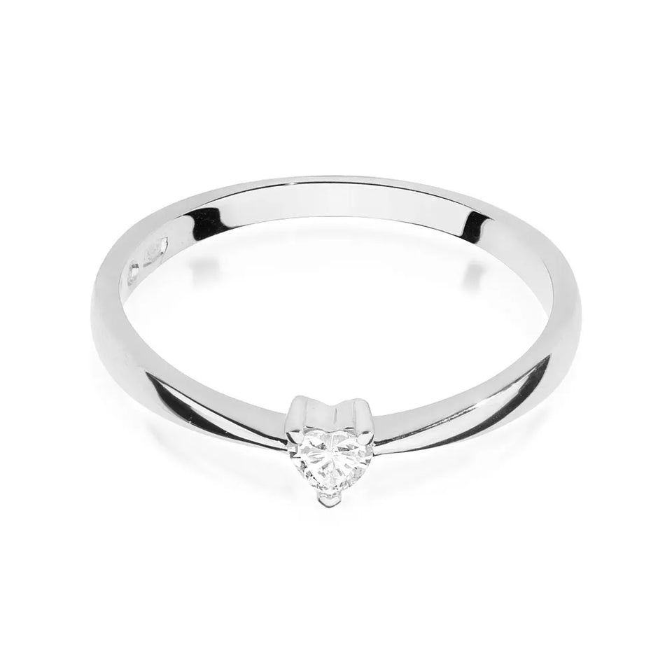 Goldring mit 0,10 ct Diamant