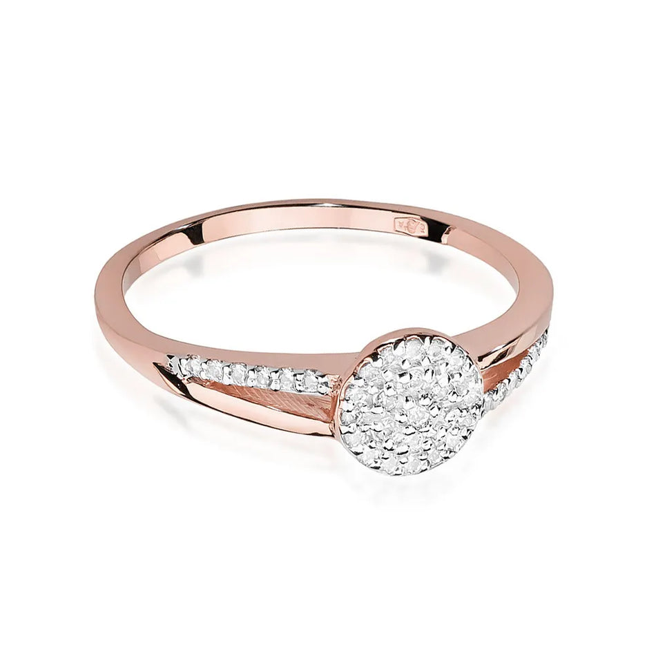 Gold Ring with 0.175ct Diamonds