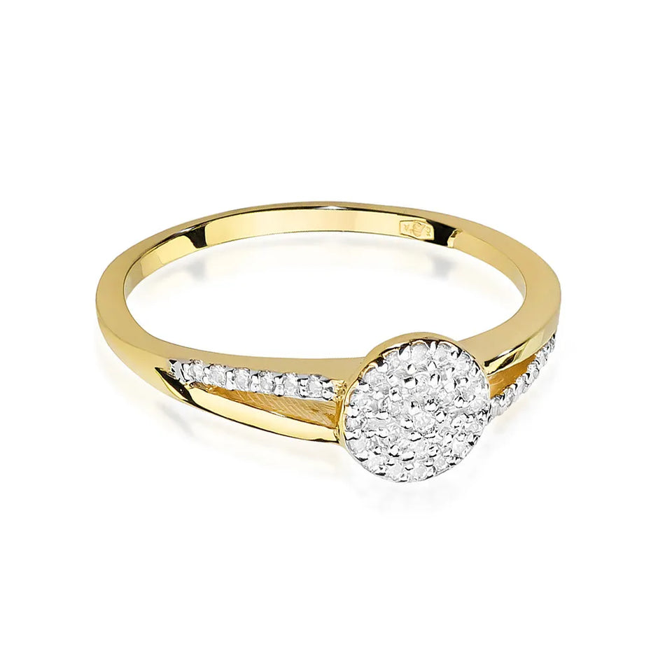 Gold Ring with 0.175ct Diamonds