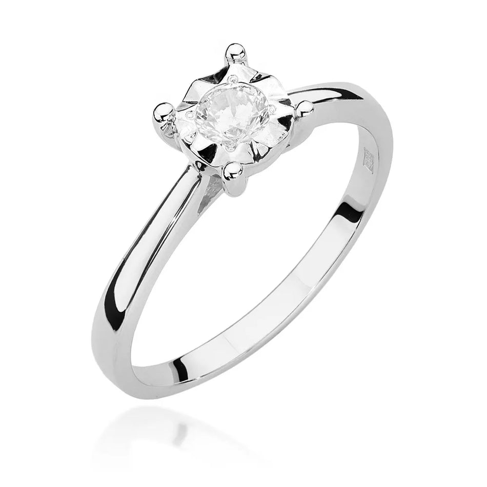 Goldring mit 0,20 ct Diamant