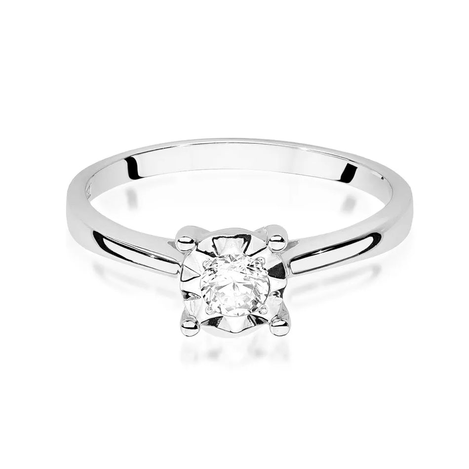 Goldring mit 0,20 ct Diamant