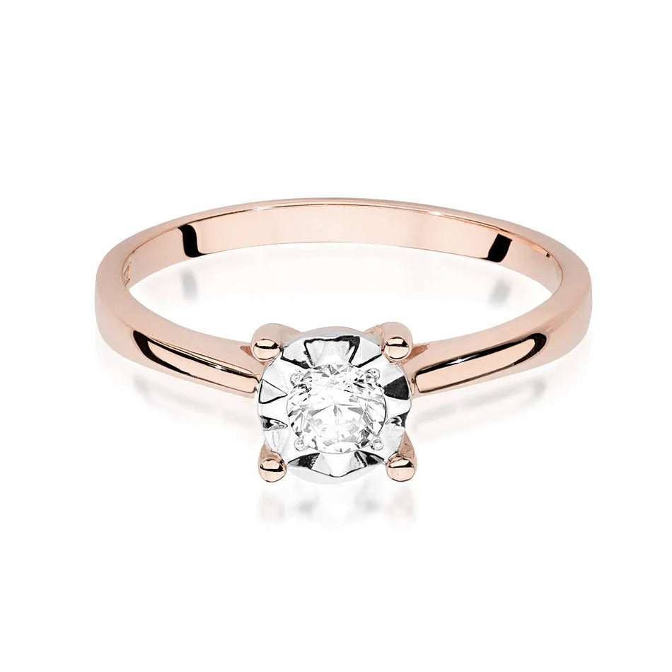 Goldring mit 0,20 ct Diamant