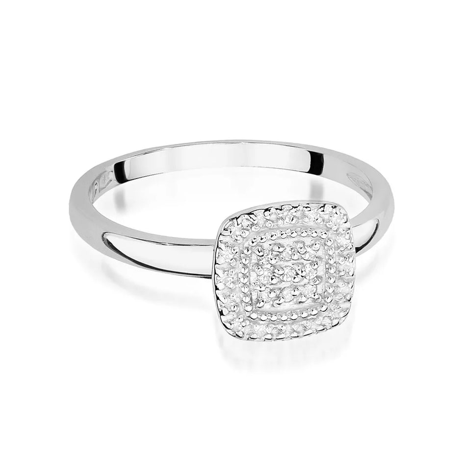 Goldring mit 0,125 ct Diamanten