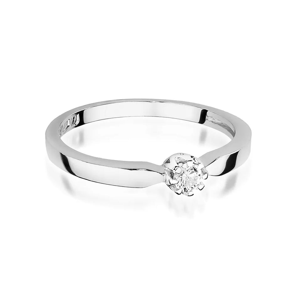 Goldring mit 0,10 ct Diamant