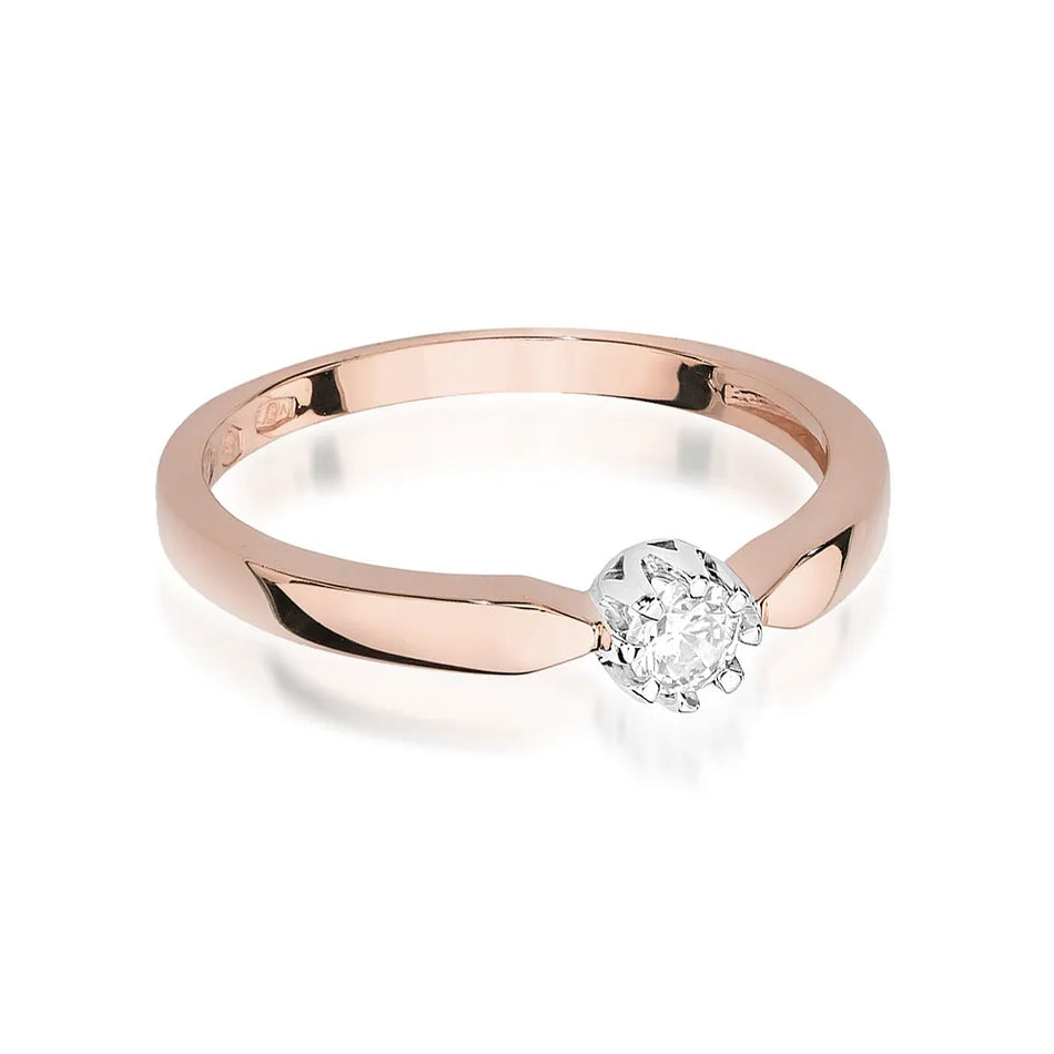 Gold Ring with 0.15ct Diamond
