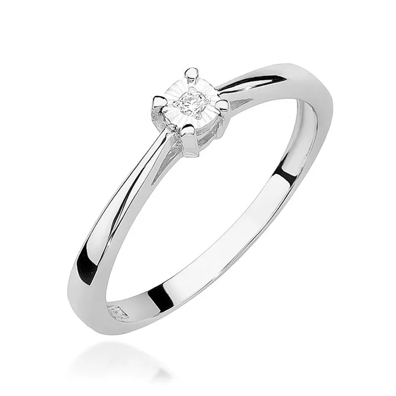 Goldring mit 0,02 ct Diamant