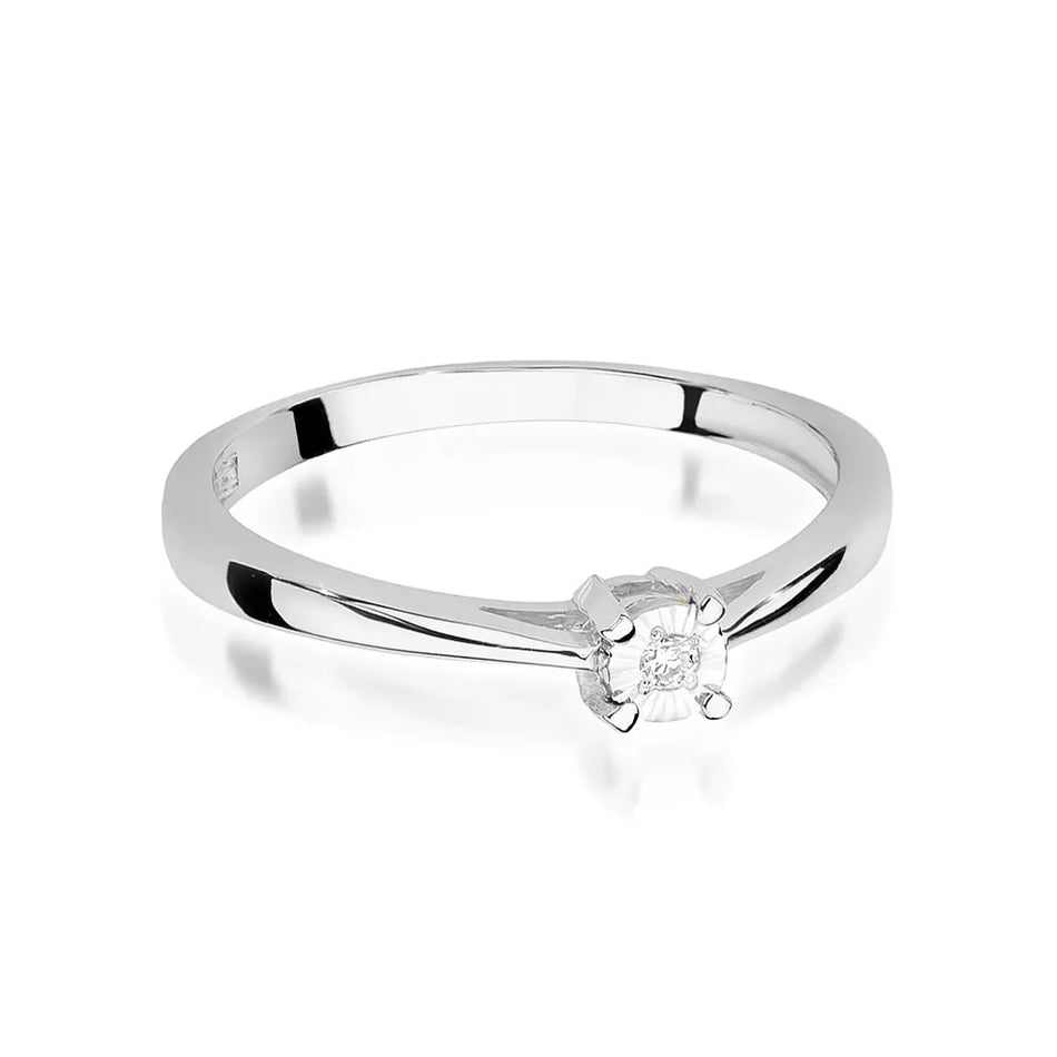 Goldring mit 0,02 ct Diamant