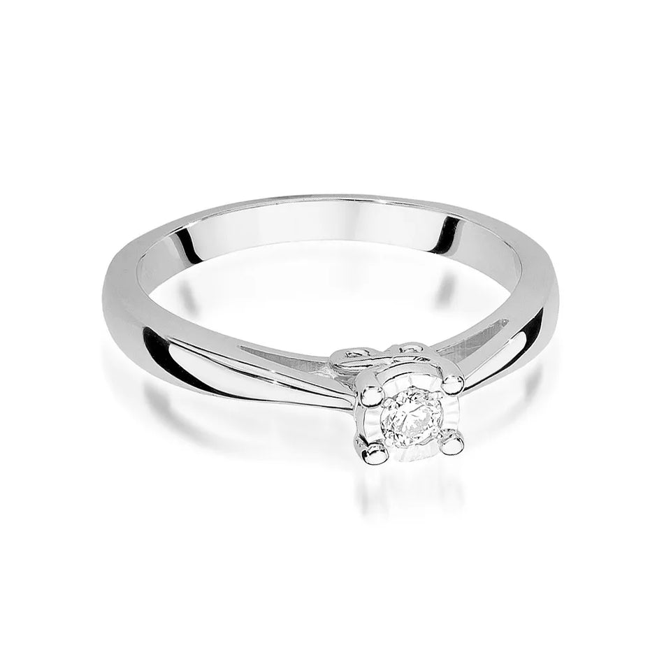 Goldring mit 0,08 ct Diamant