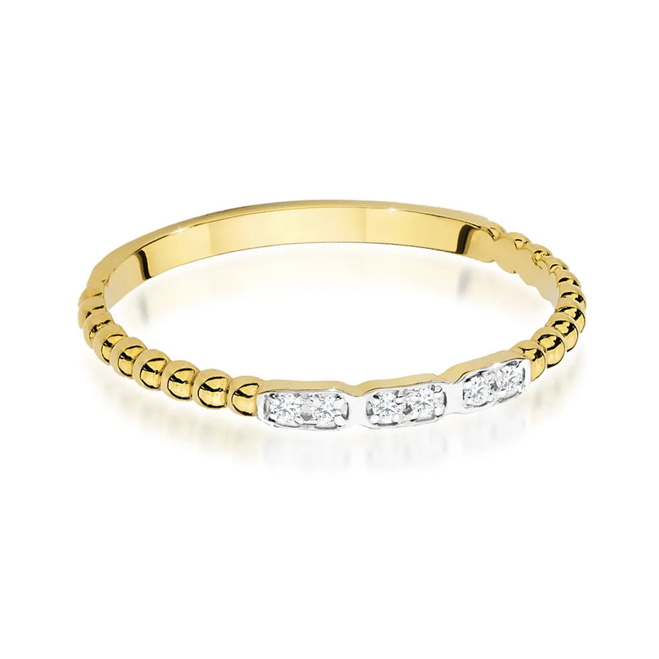 Gold Ring with 0.03ct Diamonds