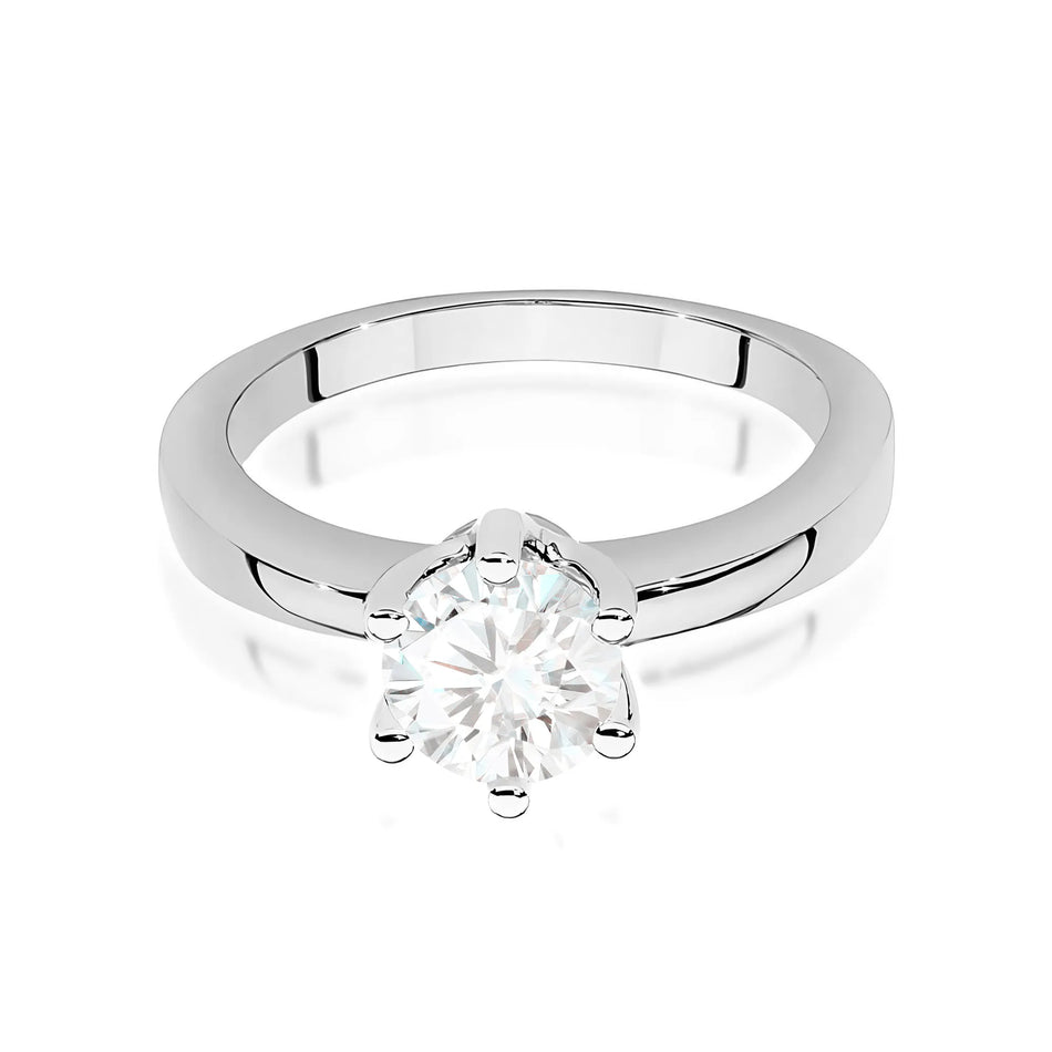 Goldring mit 0,70 ct Diamant