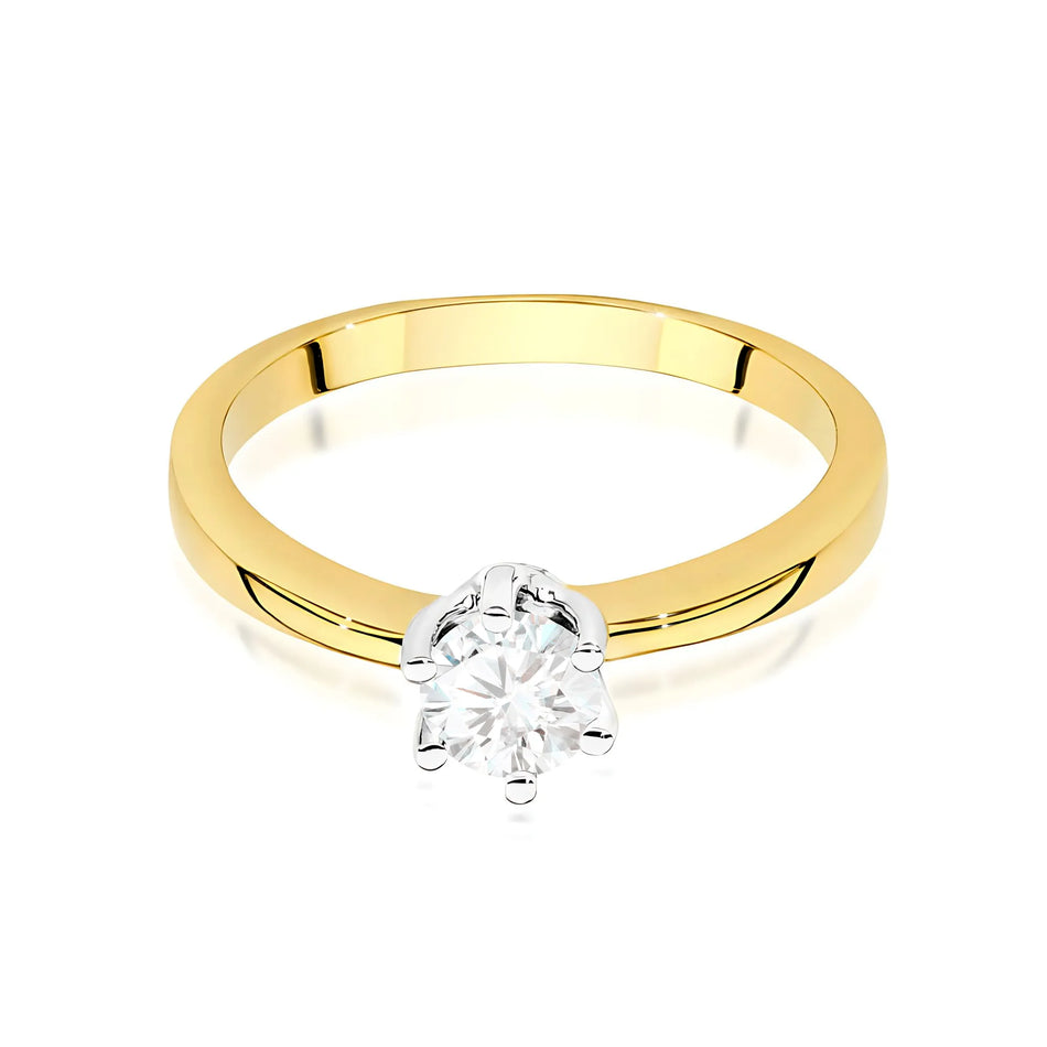 Goldring mit 0,40 ct Diamant