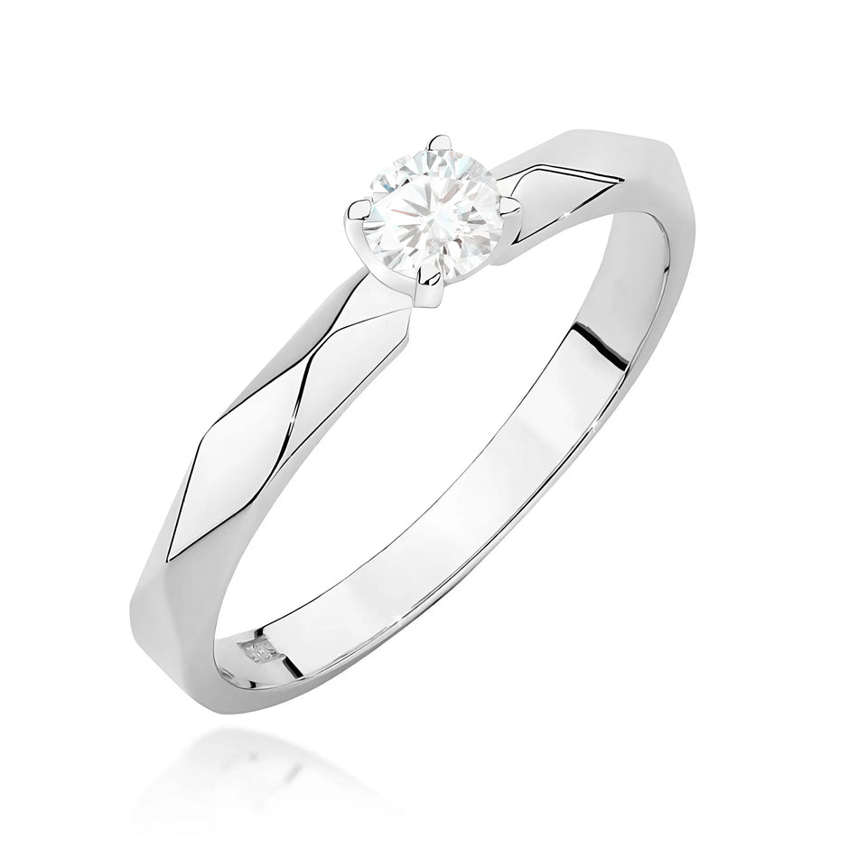 Goldring mit 0,10 ct Diamant