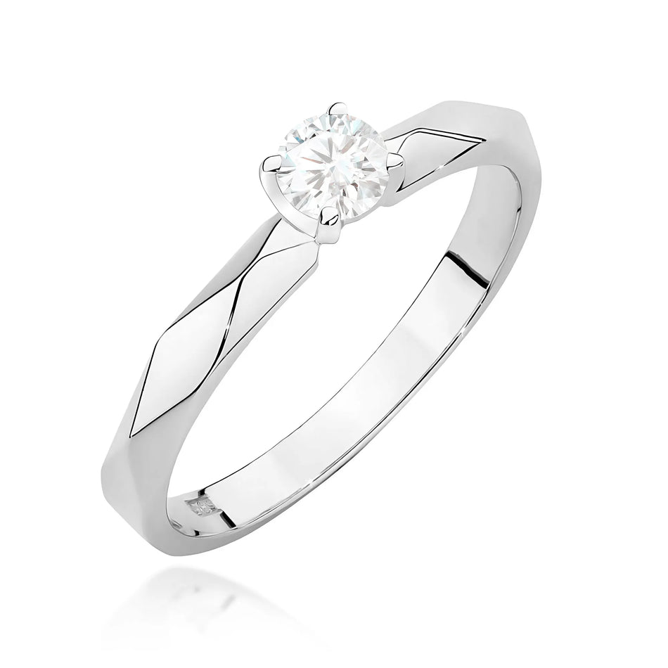 Goldring mit 0,15 ct Diamant