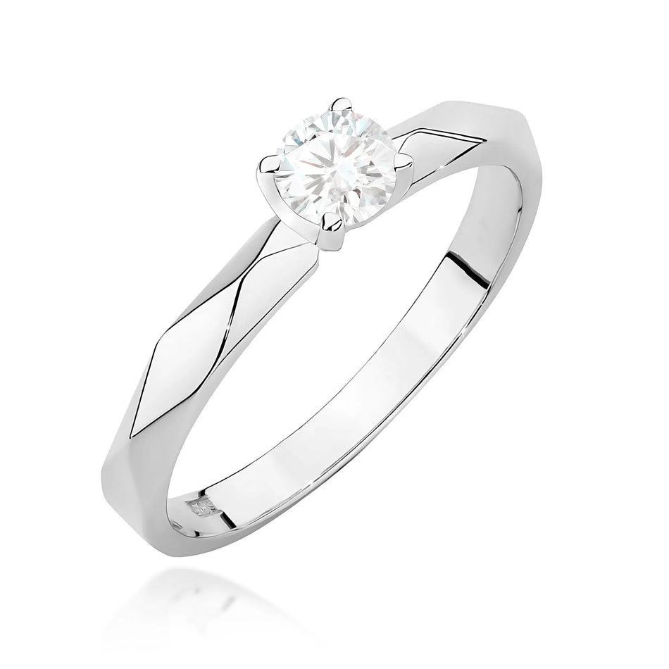 Goldring mit 0,25 ct Diamant
