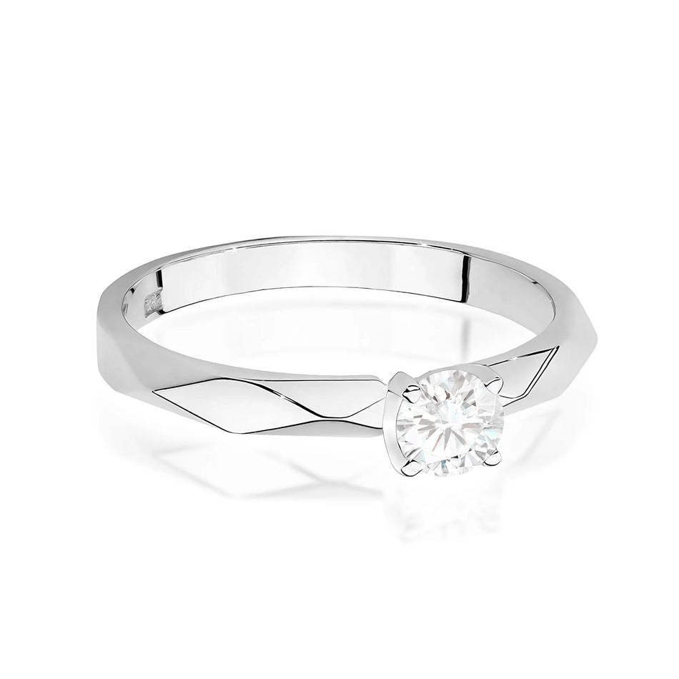 Goldring mit 0,25 ct Diamant