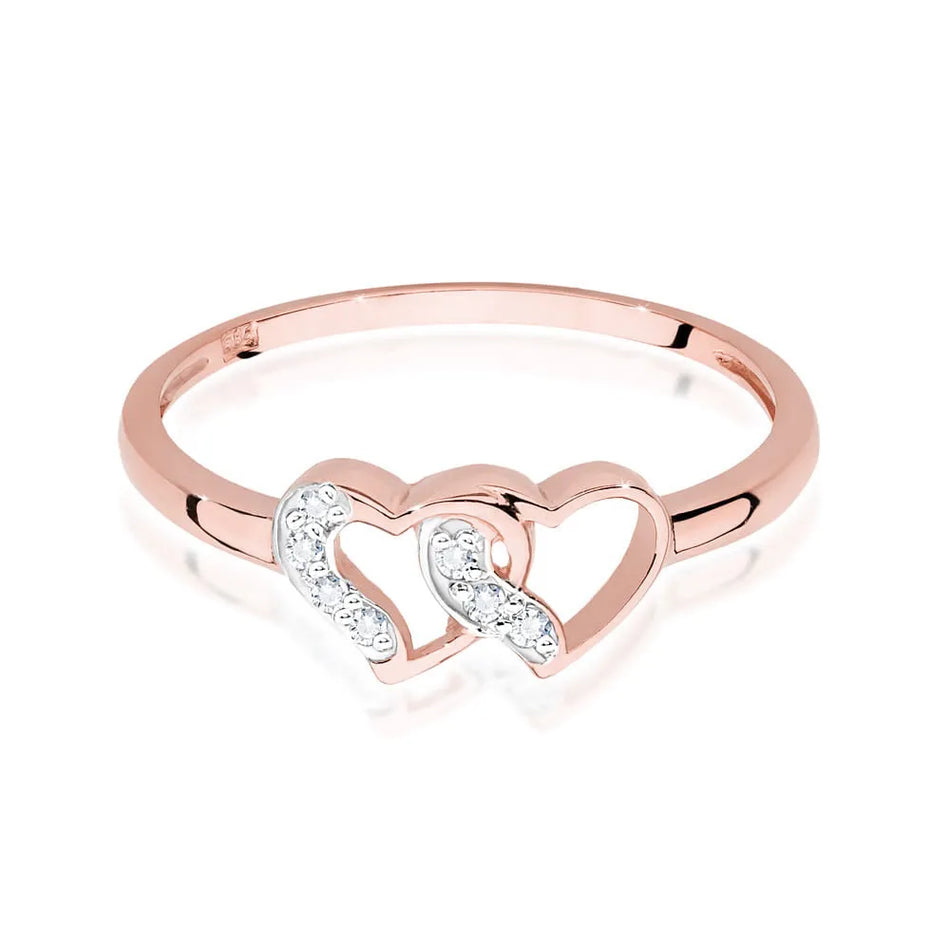 Goldring mit 0,06 ct Diamanten