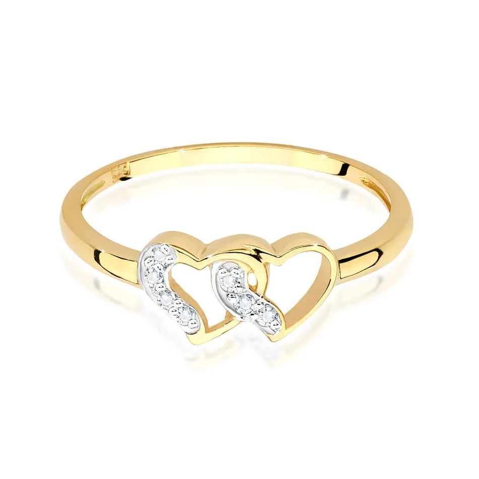 Gold Ring with 0.06ct Diamonds