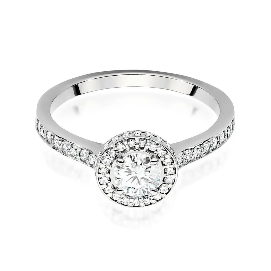 Goldring mit 0,50 ct und 0,368 ct Diamanten