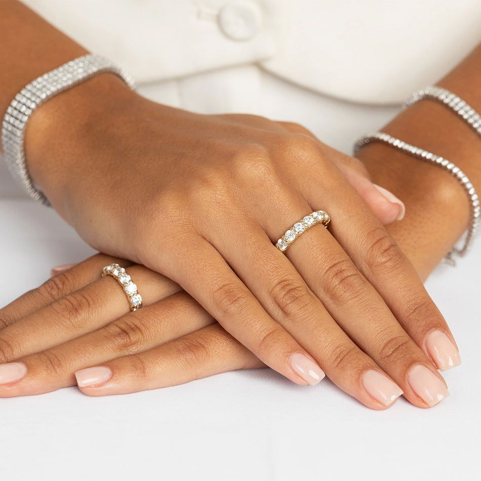 Ring mit Labordiamanten 3.2ct | 14K (585) Gelbgold