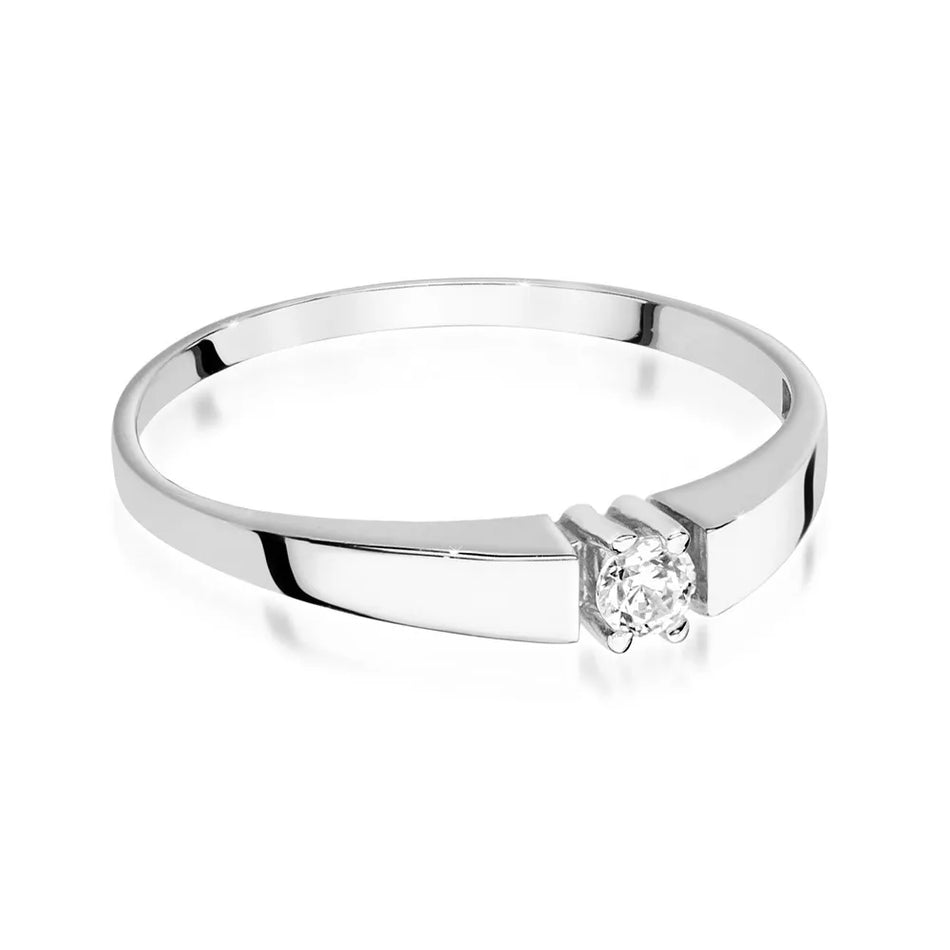 Goldring mit 0,08 ct Diamant