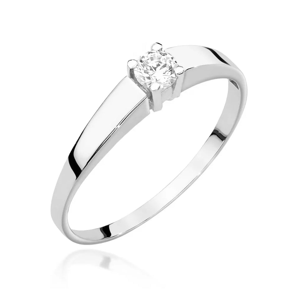 Goldring mit 0,20 ct Diamant