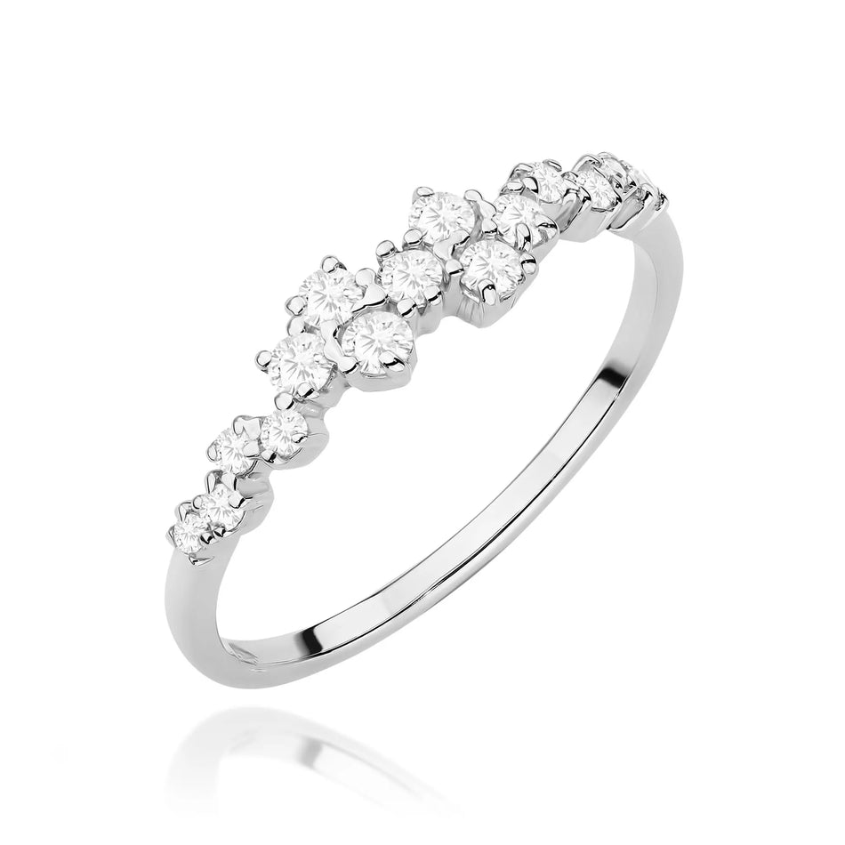 Goldring mit 0,326 ct Diamanten