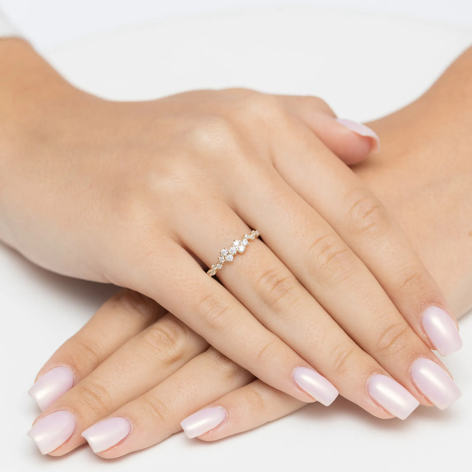 Goldring mit 0,326 ct Diamanten