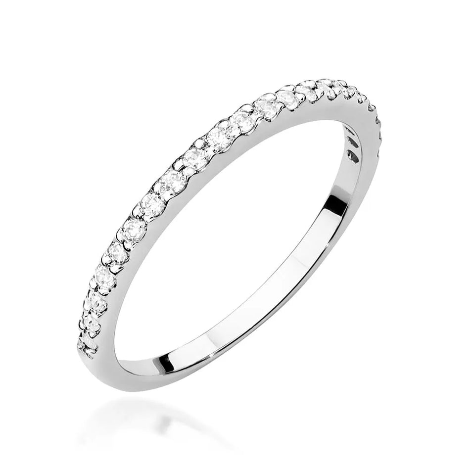 Goldring mit 0,181 ct Labor-Diamanten