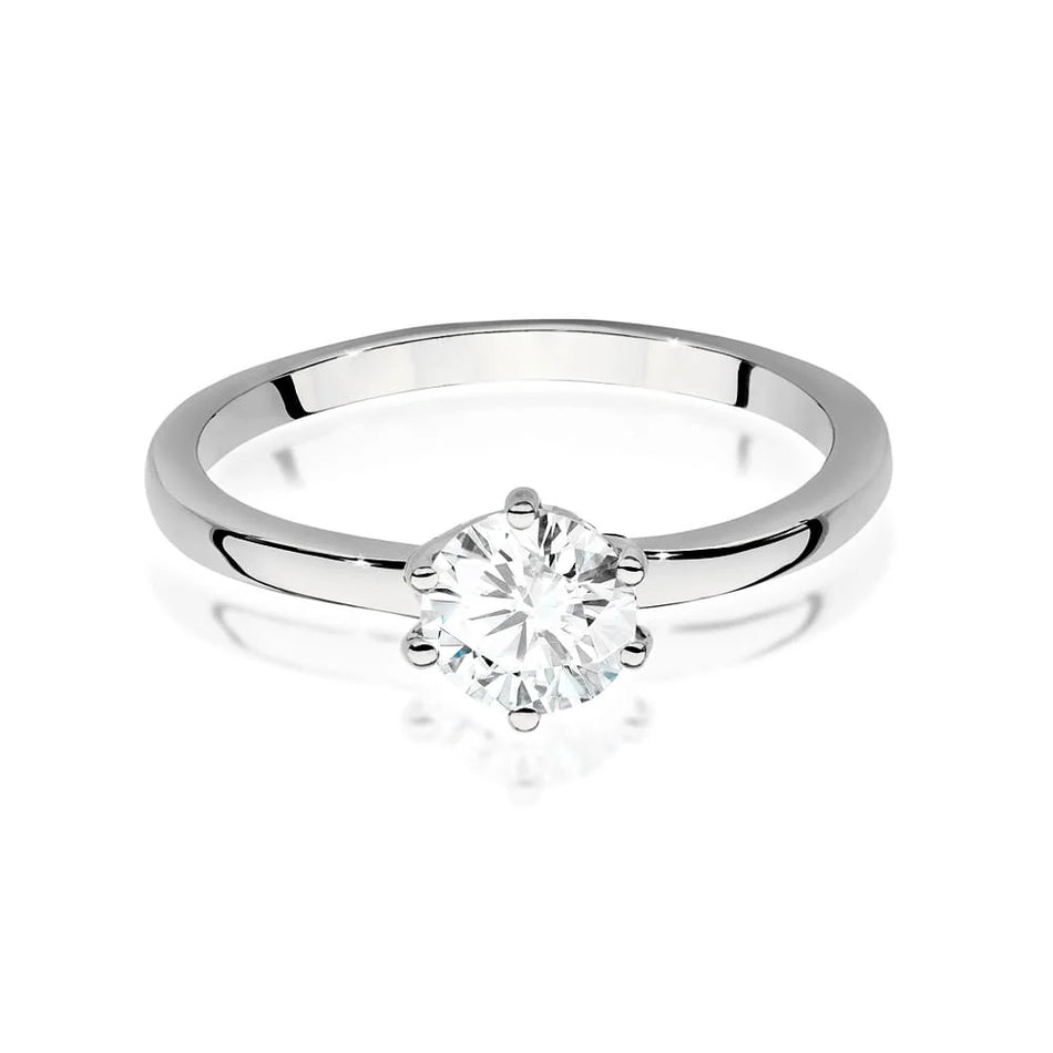Goldring mit 0,70 ct Diamant
