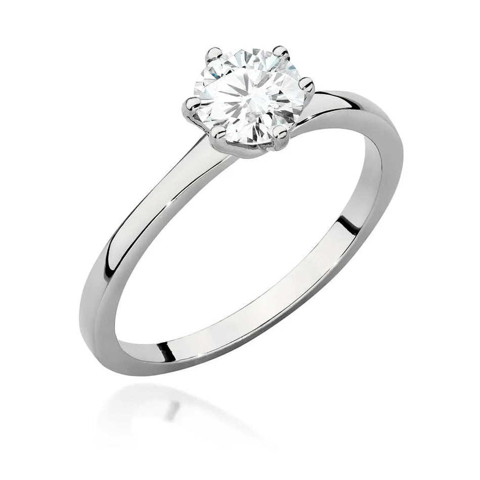 Goldring mit 0,70 ct Diamant