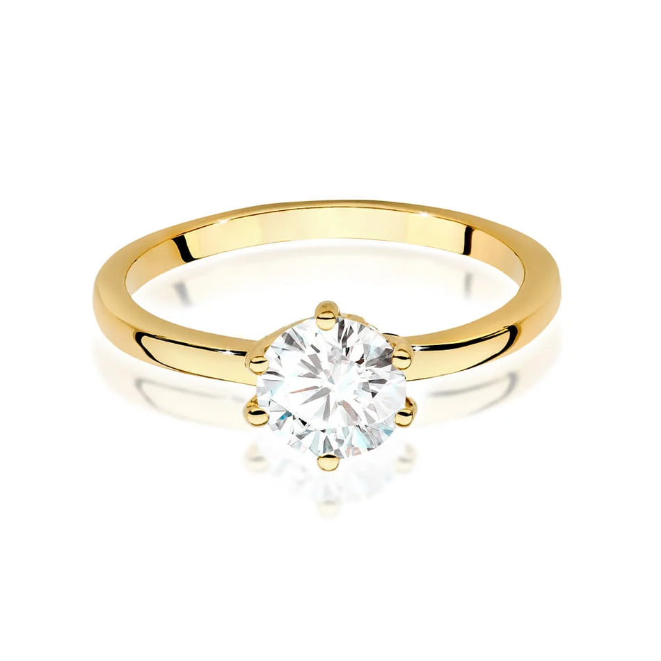 Goldring mit 1,00 ct Diamant
