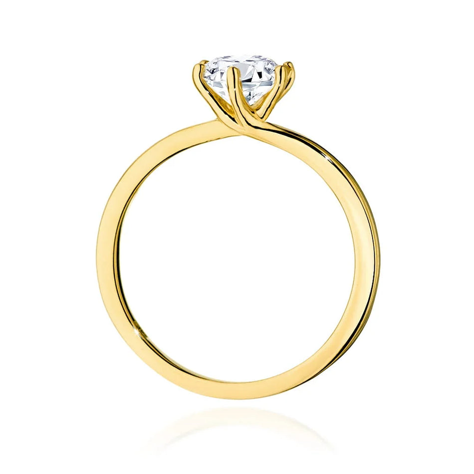 Goldring mit 1,00 ct Diamant